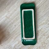 Vintage dark green ceramic plate