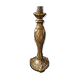 Old gilded bronze lamp stand
