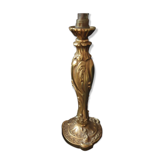 Ancien pied de lampe en bronze doré