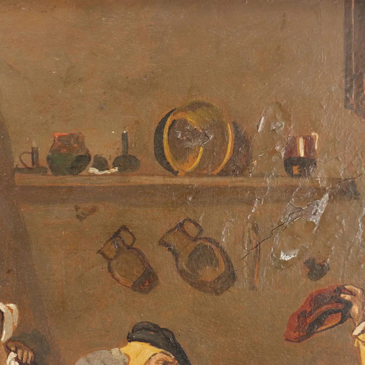Table "Twelfth Night the King Drinks" copy after David Teniers "800"