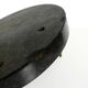 Beautiful, large black granite valet tray featuring a brass peacock, circa