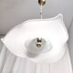 White Murano Glass Pendant Marked La Murrina, Italy, 1980s