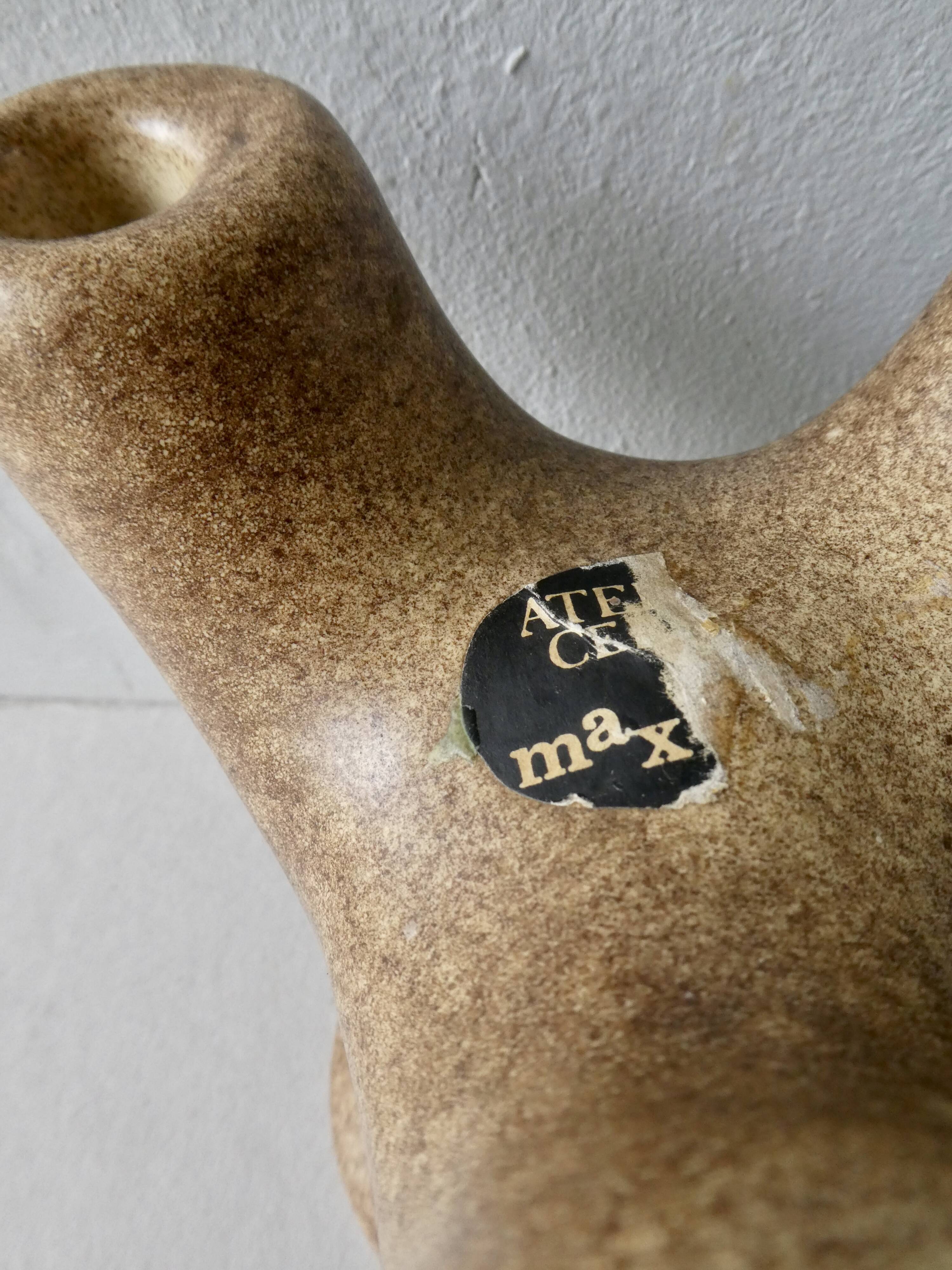 Ceramic chandelier organic form, Max Idlas, 60s