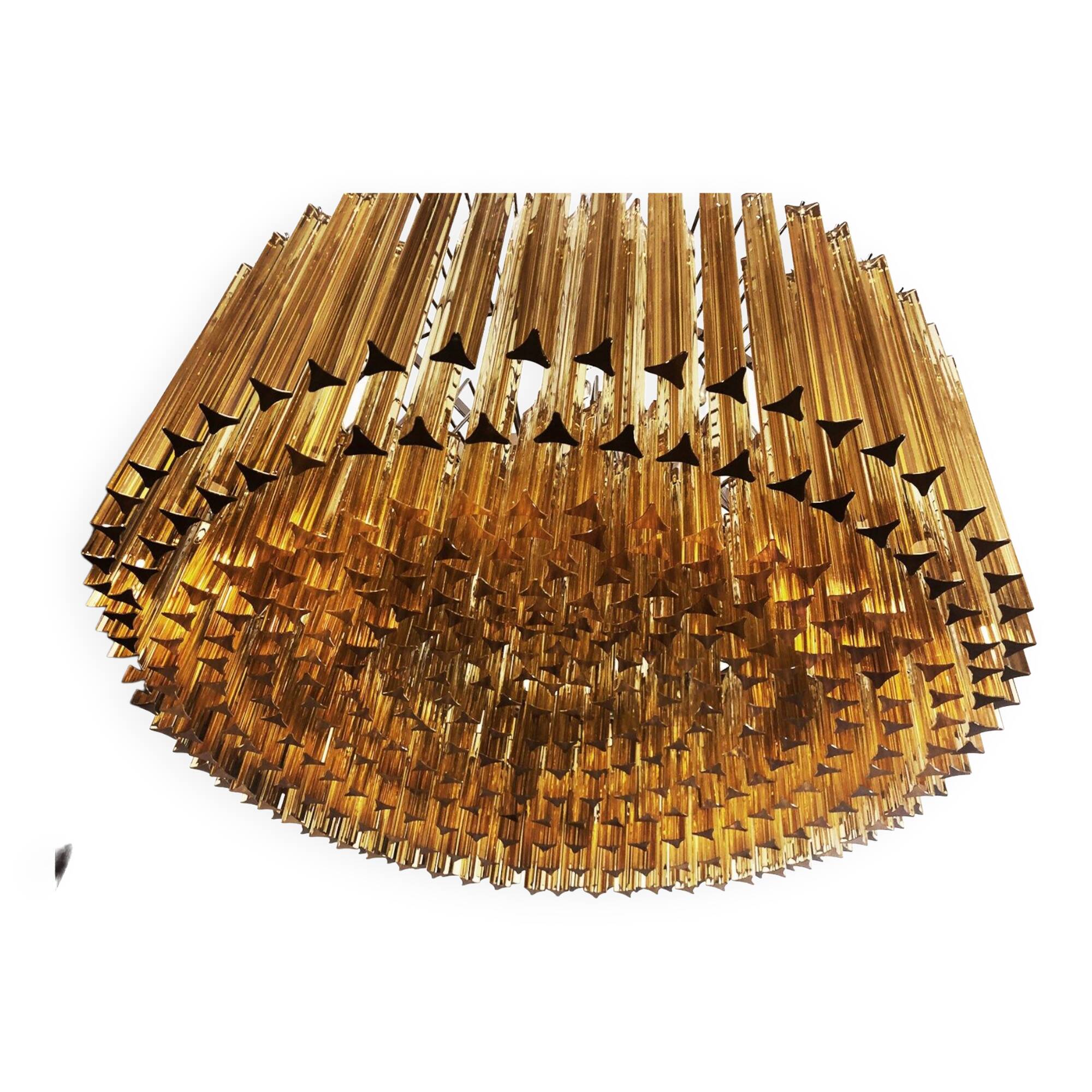 Vintage 70s chandelier in Murano glass, Italy