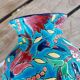 Longwy enamel vase – 24 cm high – decorative floral glazed earthenware
