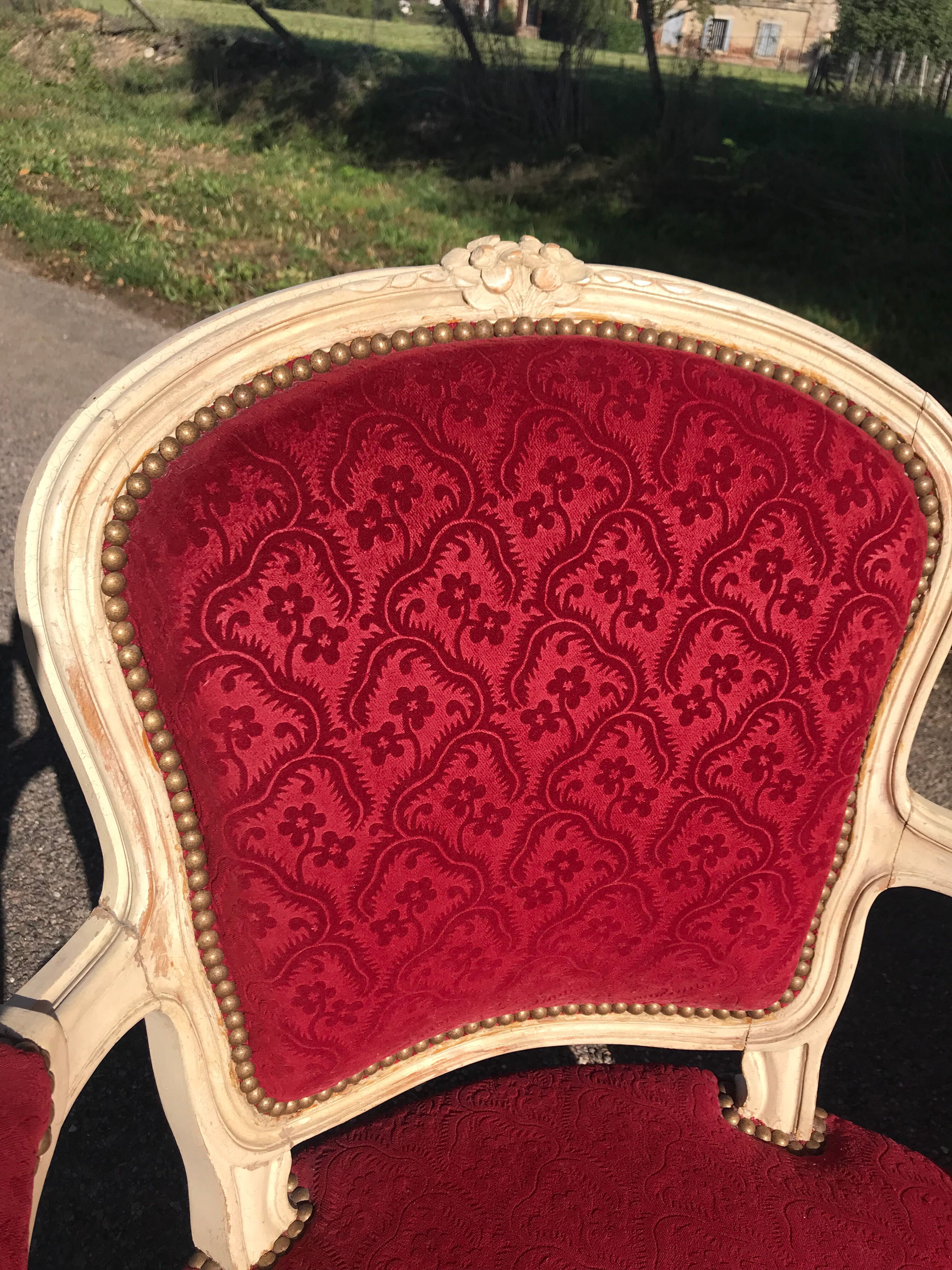 Pair of Louis XV convertible chairs