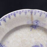 Antique lavender blue plates charm of yesteryear Flore Sarreguemines UC