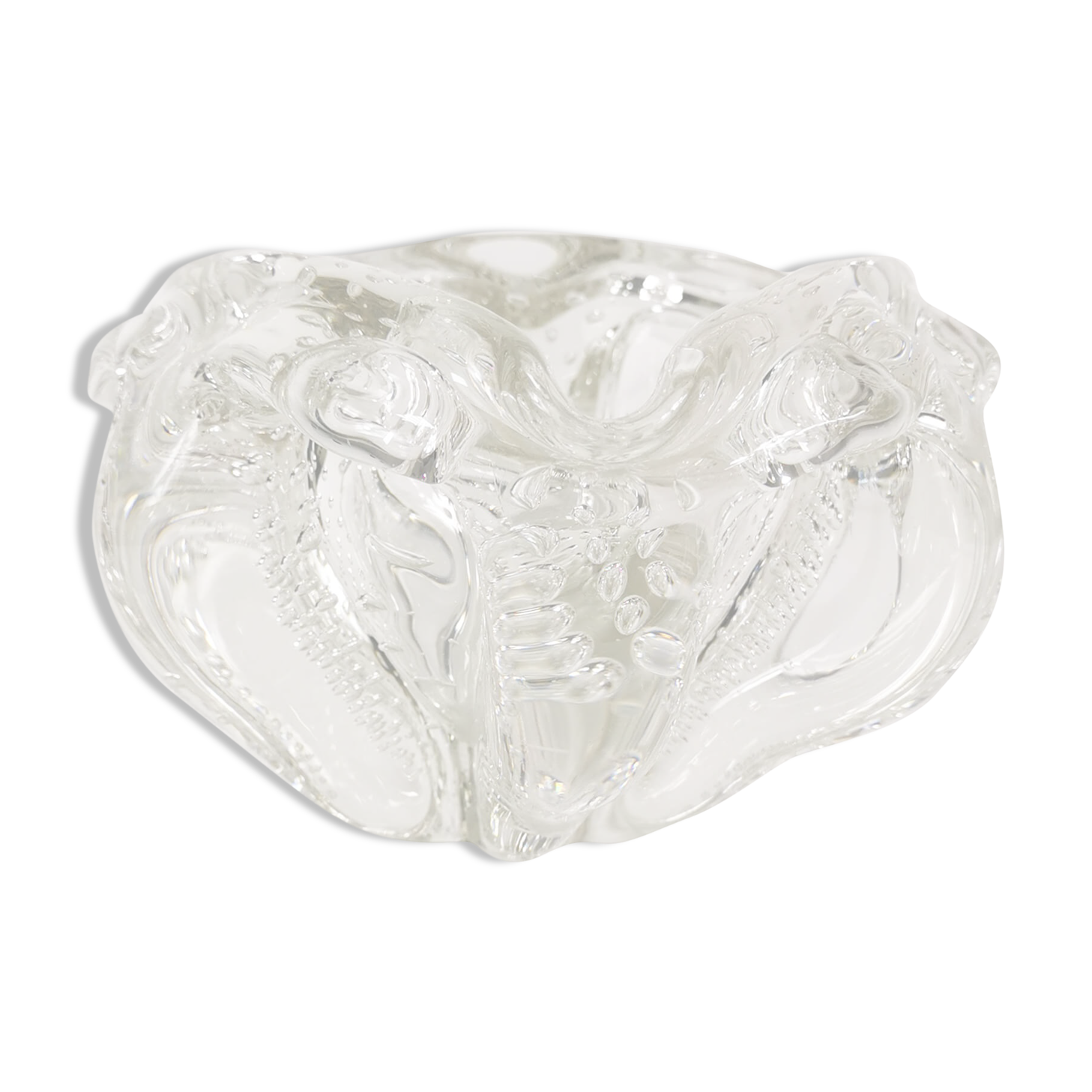 Glass organic ashtray, Sweden, 1960s