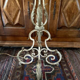 Wrought iron floor lamp