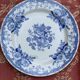 6 Antique earthenware dessert plates, matching patterns