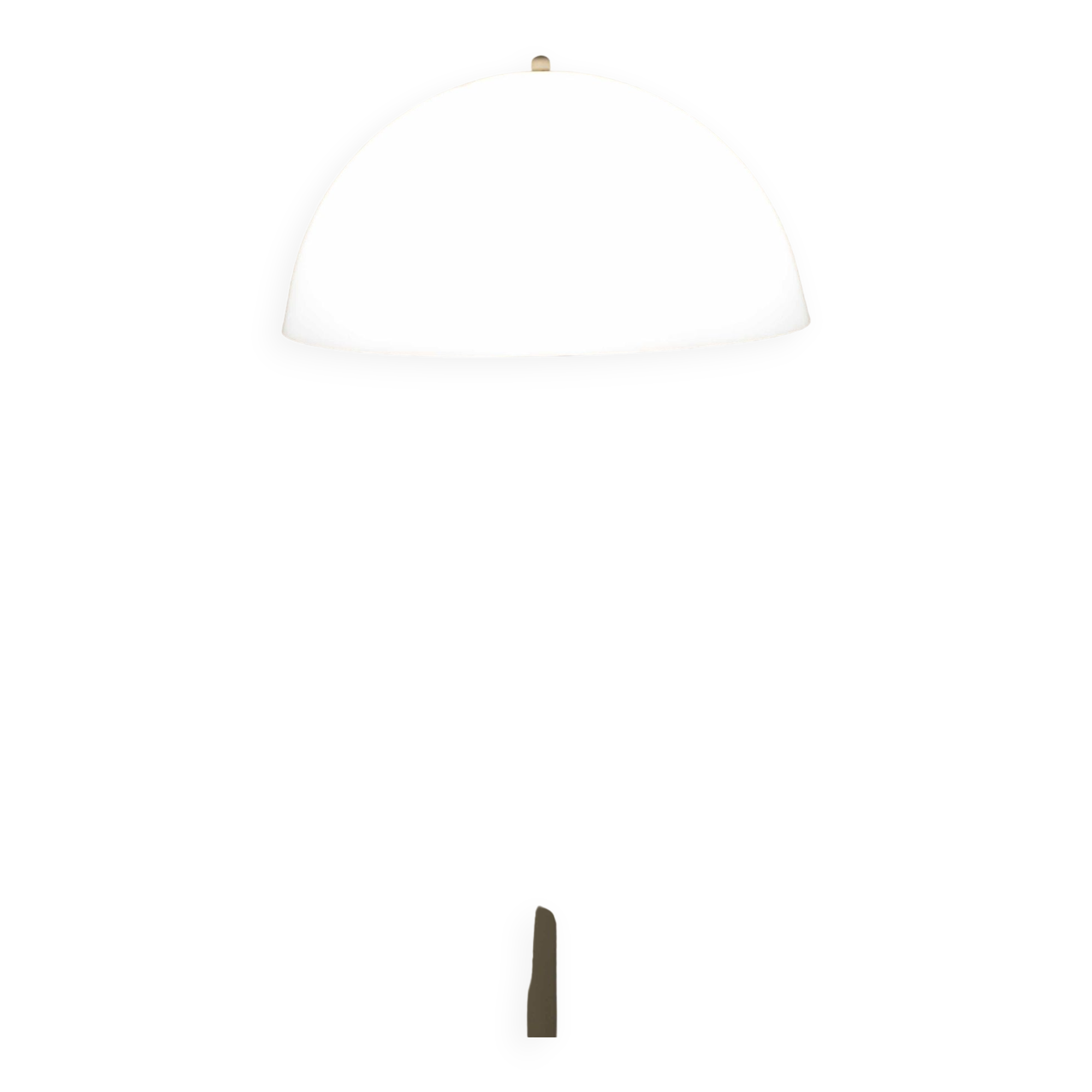 Vintage mushroom floor lamp in the style of Verner Panton's Panthella design.