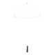 Vintage mushroom floor lamp in the style of Verner Panton's Panthella design.