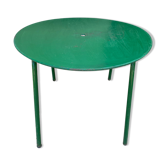 Table ronde métal de jardin 1960
