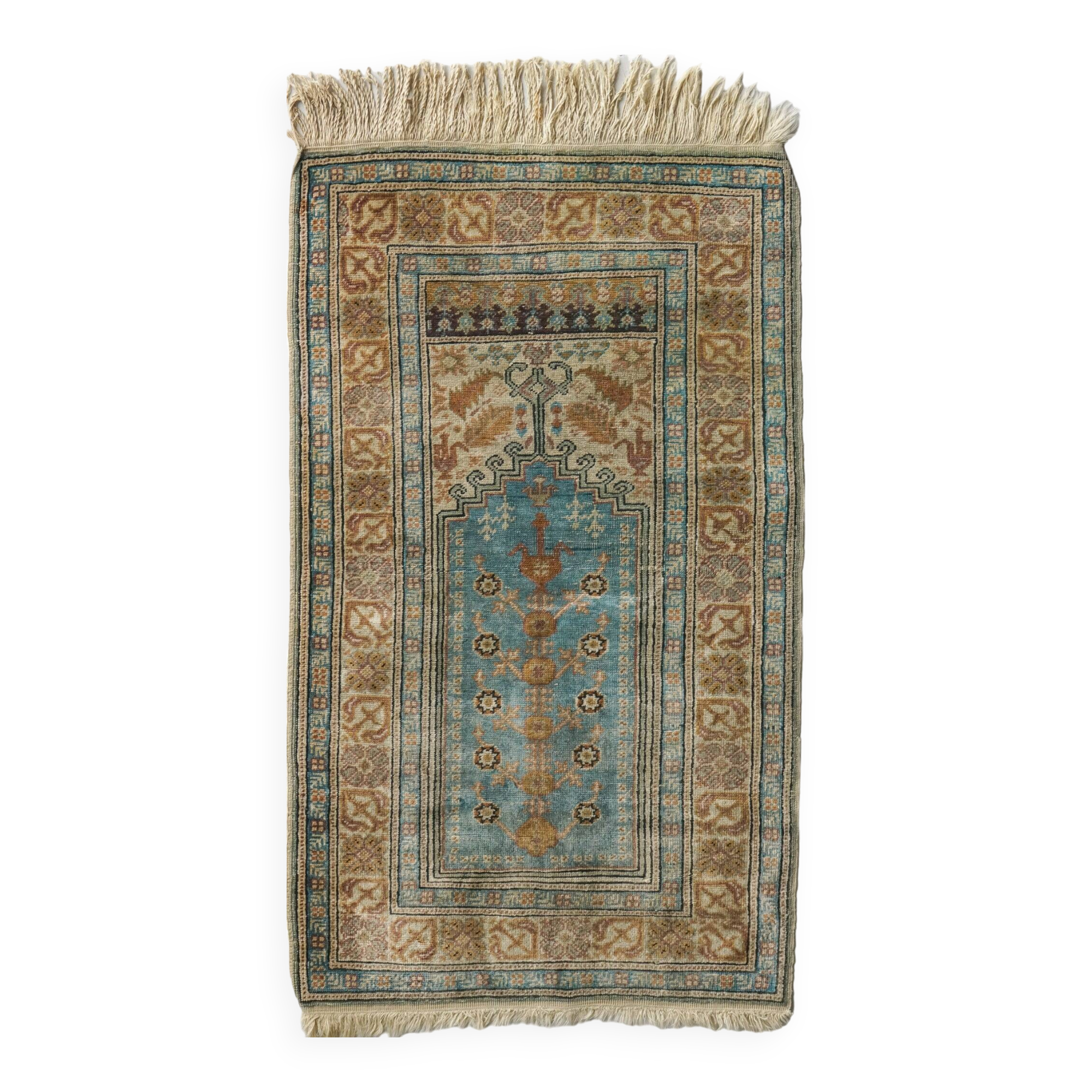 Hand Woven - Attractive Vintage Prayer Rug