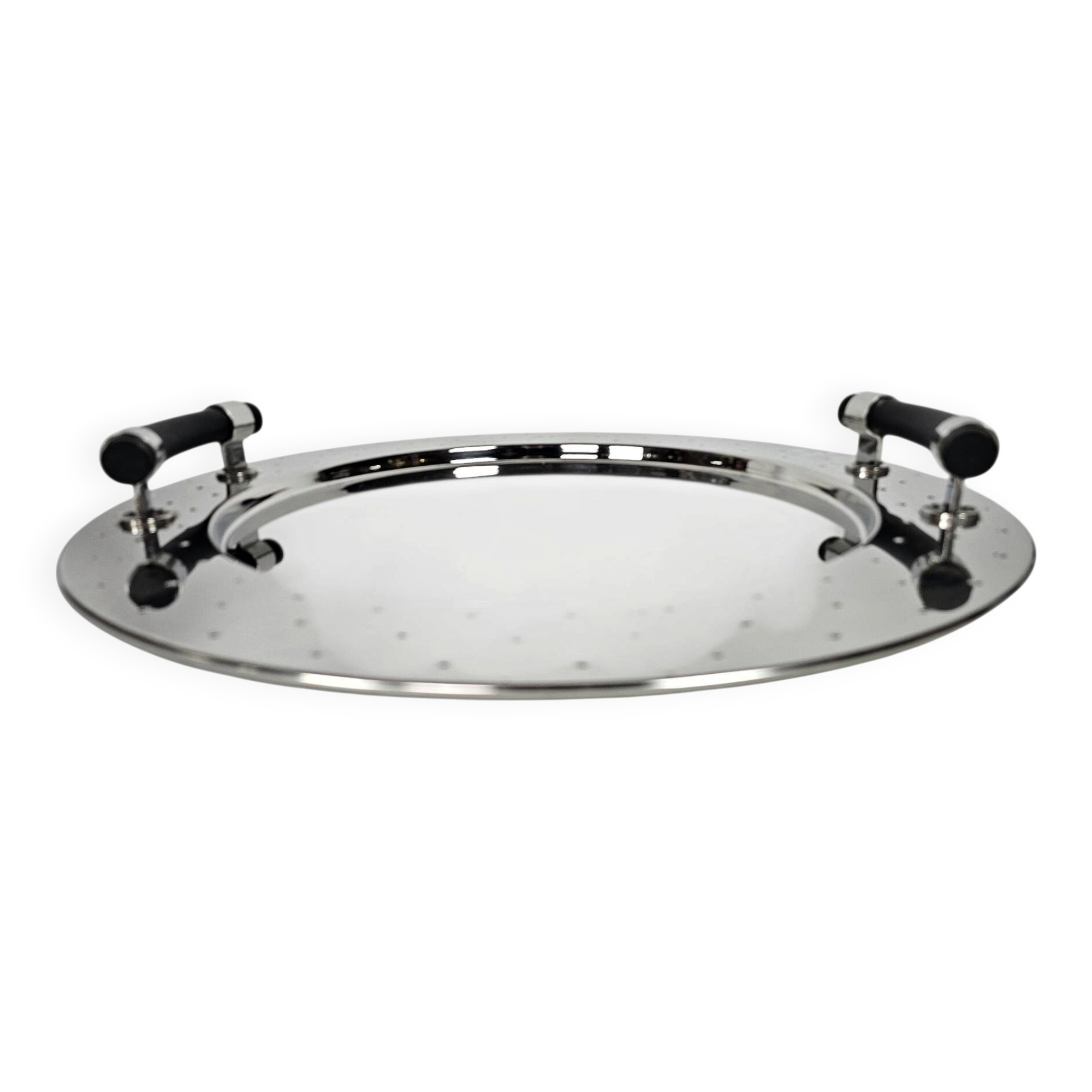 Alessi - design Michael Graves - tray - stainless steel - Memphis Milano