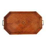 Art Deco wooden serving tray