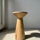 Side table, end of sofa in natural mango monoxyl conical tray H:50cm
