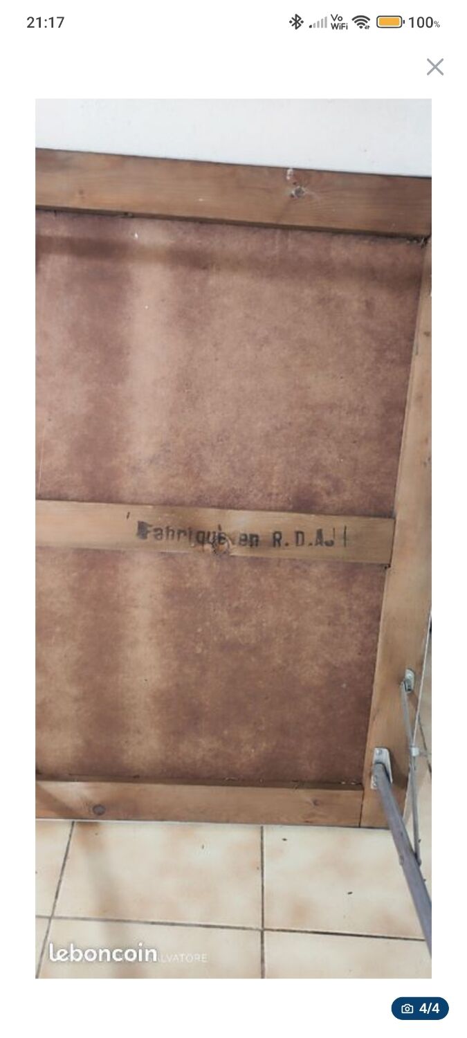 Vintage folding table – 1970s, GDR