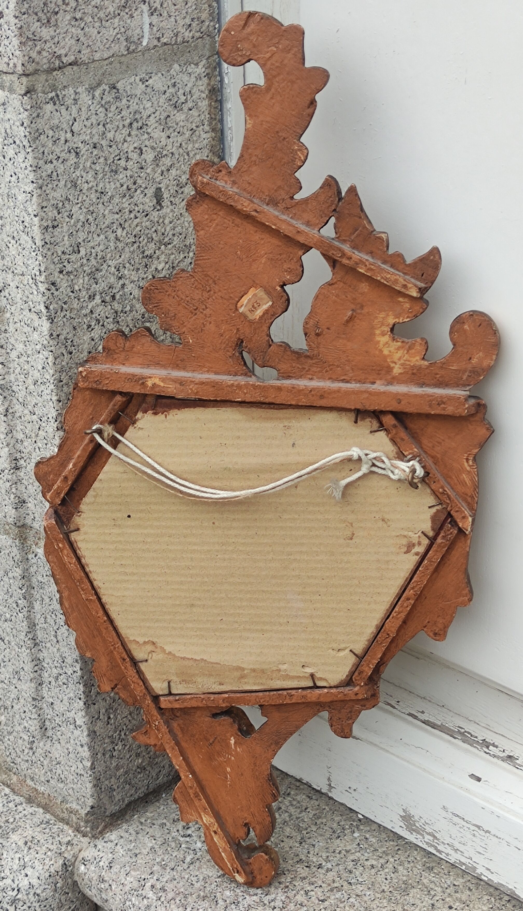 Old gilded mirror Louis XV style