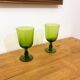 Pair of large glass-shaped vases