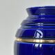 Royal blue vase with gold edging