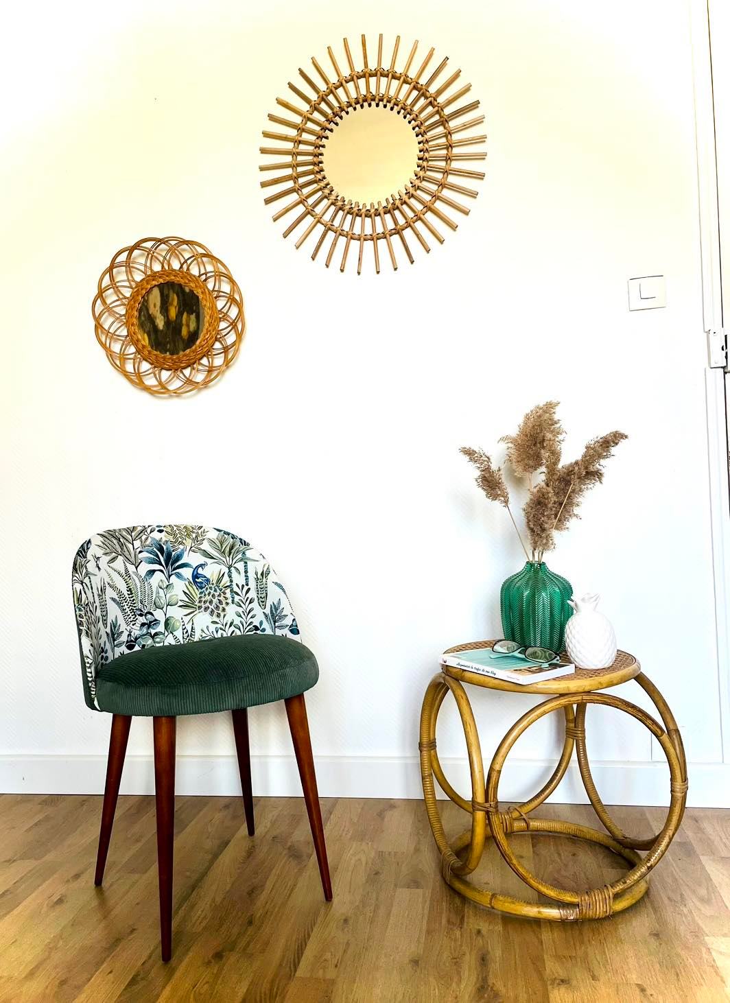 Cocktail Chair, Green Velvet