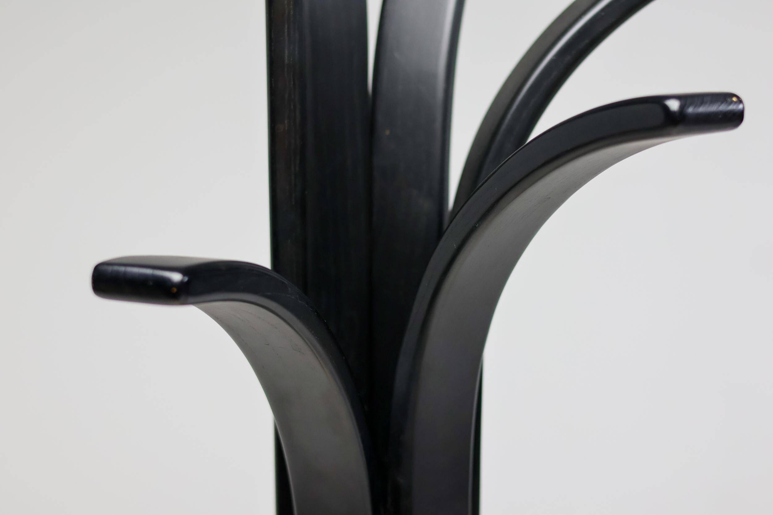 Pair of coat racks in plywood by Carlo Cerbaro for Porada