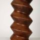 Pair of Brutalist Solid Wood Lamps