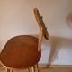 Coiffeuse en rotin avec son tabouret