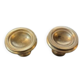 pair of Empire handles in solid chiselled brass