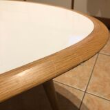 Coffee table small red edition white lacquer