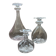 Trio of Art Deco soliflores in blown glass