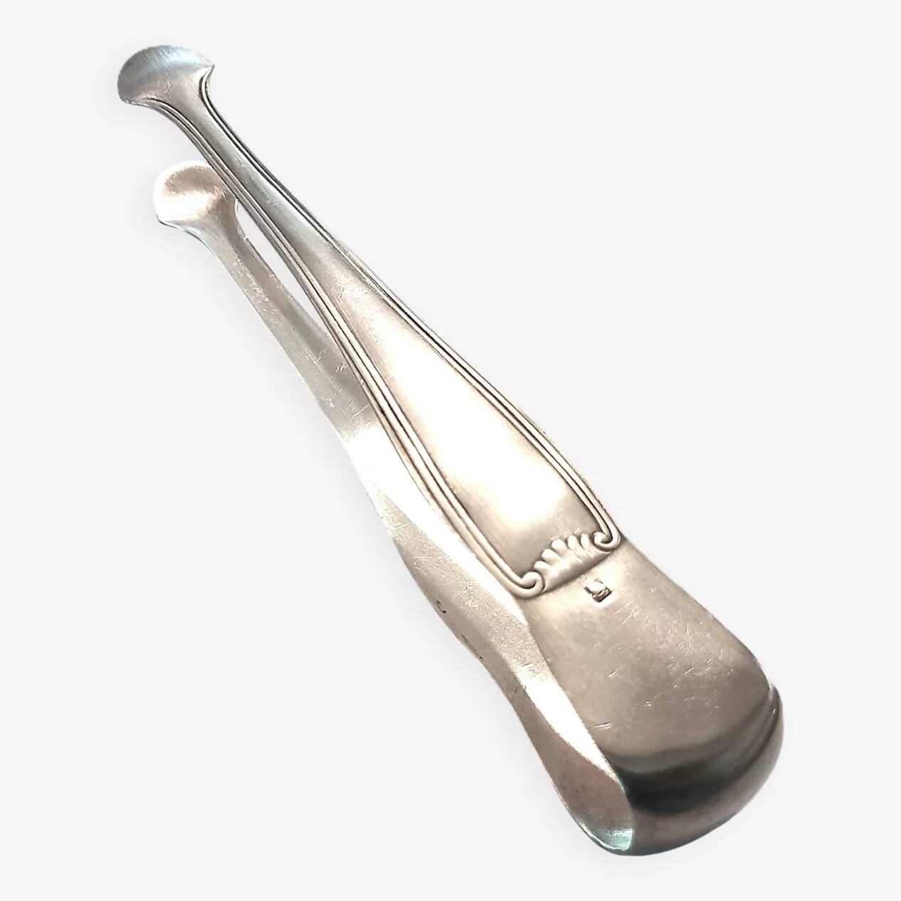 Antique Silver Sugar Tongs Hallmarked / Ice Tongs