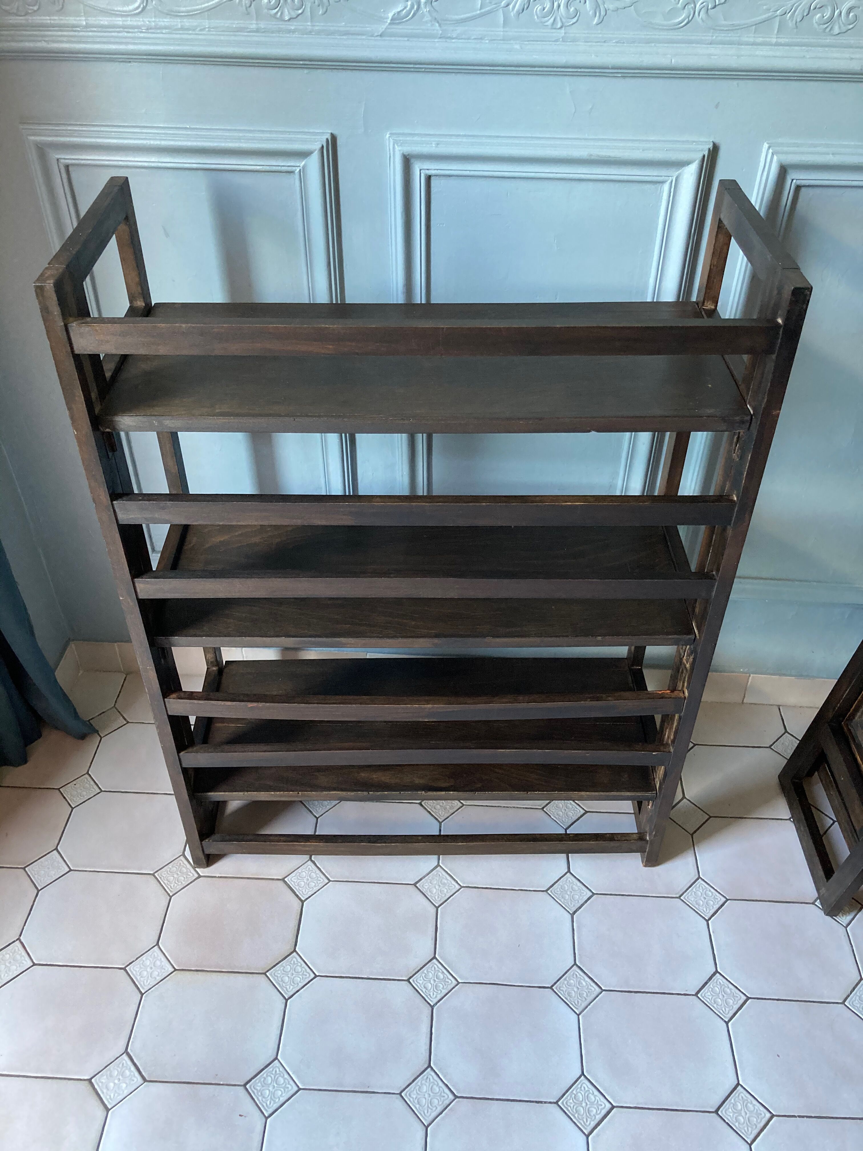 Vintage plant rack duo