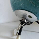 Vintage 1972 globe, terrestrial world map, glass, tripod - 22 cm