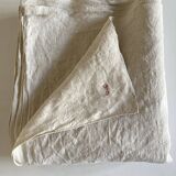 Nappe de ferme de réserve en lin brut 19e L260cm