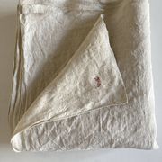 Nappe de ferme de réserve en lin brut 19e L260cm