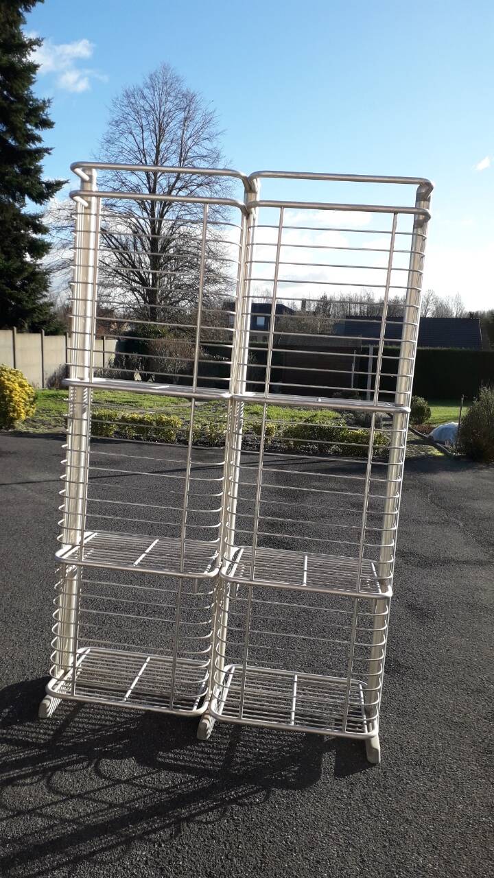 Art Deco shelf, aluminium