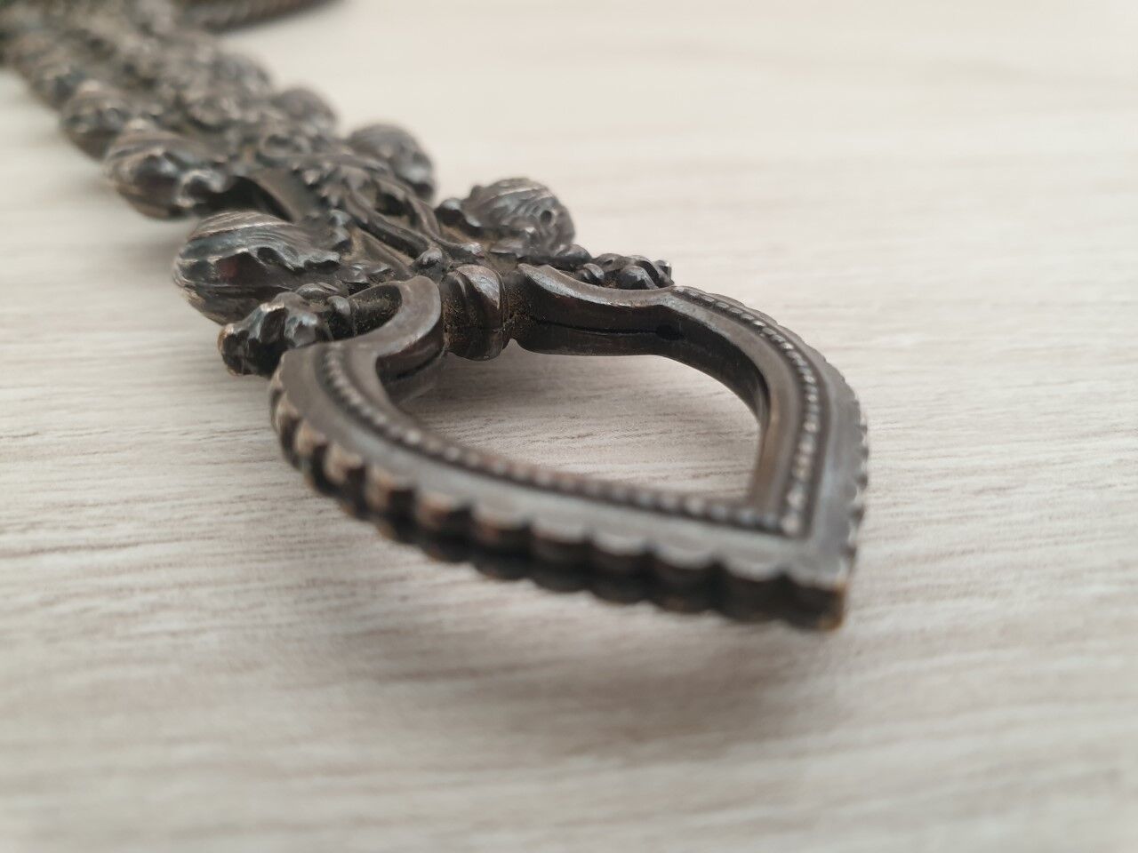 Hand mirror XIXth 28x13cm