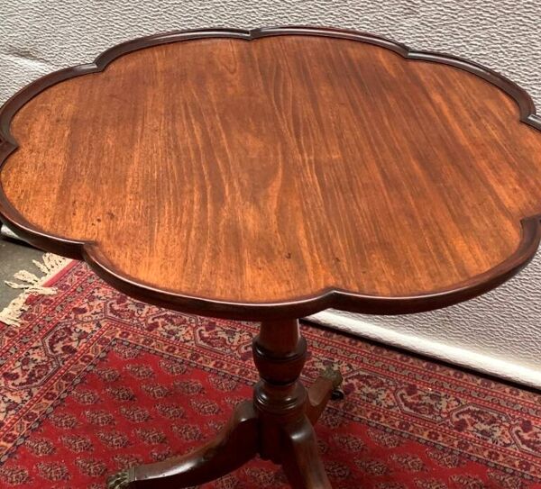 Table pliante acajou