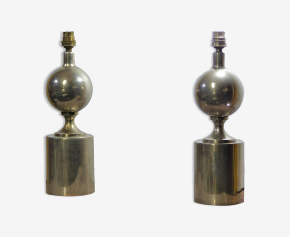 Pair of Philippe Barbier lamp legs