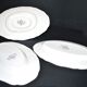 Set of 2 raviers and 1 Obernai saucière in earthenware of Sarreguemines - Décor of Loux