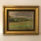 Country landscape, old oil on panel