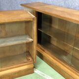 The 1940s oak corner Cabinet