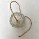 Vintage molded glass pendant lamp