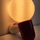 Pair of Allibert 70s space age plastic wall lamps
