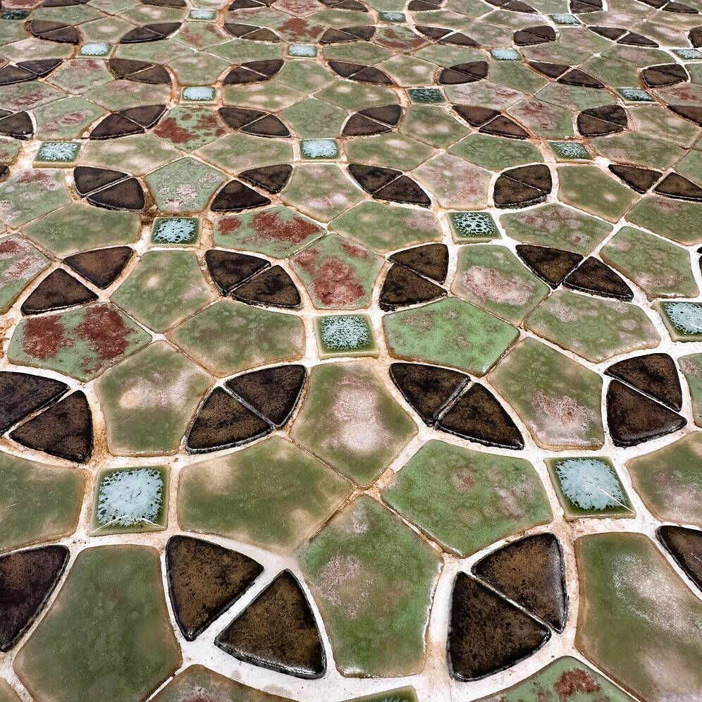 Mid-century modern mosaic tile coffee table, 1960s, France
