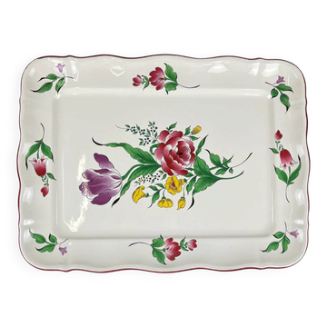 Plat rectangulaire modèle réverbère par KG Lunéville