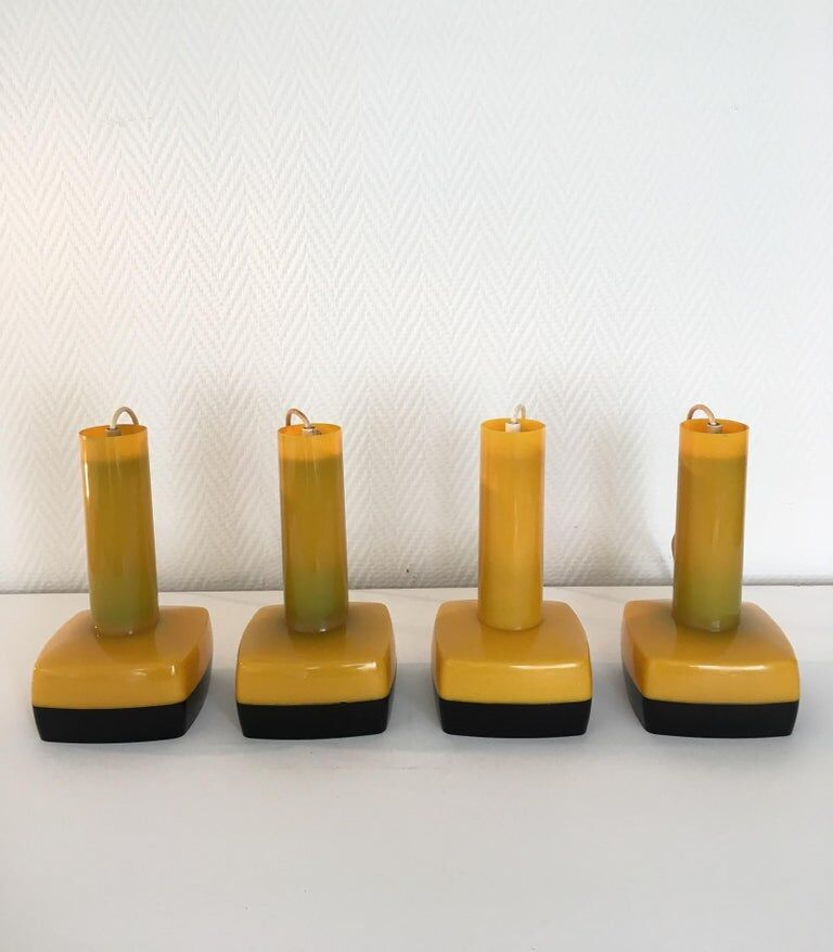 Vintage hanging lamp by Bent Karlby for A. Schroder, Kemi, 1970s