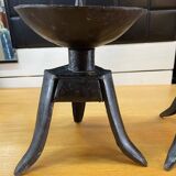 Pair of brutalist candlesticks